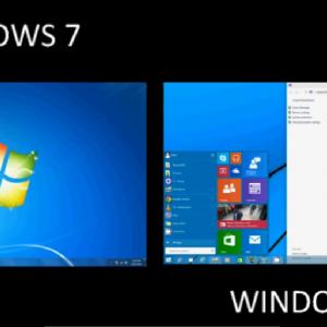 Windows 7 vs Windows 10
